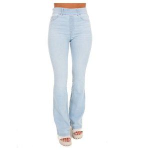 Spanx Retro Light Wash Flare Jeans High Rise 20348T NWT Plus Size 1X